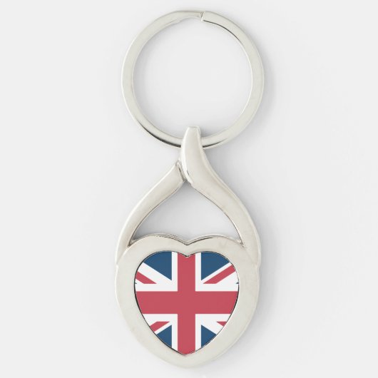 ユニオンジャック イギリス国旗 メタル キーチェーン (正面)