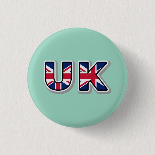 ユニオンジャック イギリス国旗 ラウンドボタン 缶バッジ (正面)