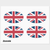 ユニオンジャック イギリス国旗 楕円形シール (シート)