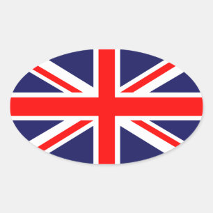 ユニオンジャック – イギリス国旗 楕円形シール