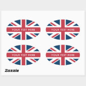 ユニオンジャック イギリス国旗 楕円形シール (シート)