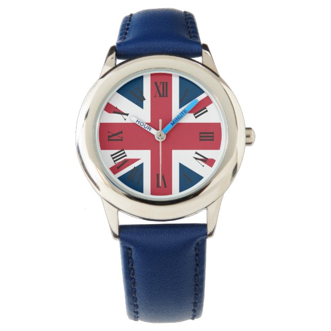 ユニオンジャック イギリス国旗 腕時計 (正面)