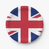 ユニオンジャック イギリス 国旗 英国 ペーパープレート (正面)