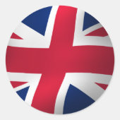 ユニオンジャック イングランド旗 ラウンドシール (正面)