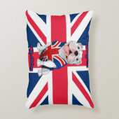 ユニオンジャック・イングリッシュ・ブルドッグ アクセントクッション (正面(垂直))