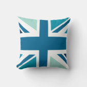 ユニオンジャック – デザイナーブルー クッション (正面)