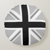 ユニオンジャック/フラッグモノクロ ラウンドクッション (正面)