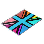 ユニオンジャック/フラッグ数々のカラー+ブラックデザイン ノートブック (左側)