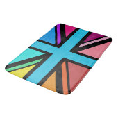 ユニオンジャック/フラッグ数々のカラー+ブラックデザイン バスマット (アングル)