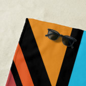 ユニオンジャック/フラッグ数々のカラー+ブラックデザイン ビーチタオル (インサイチュ)