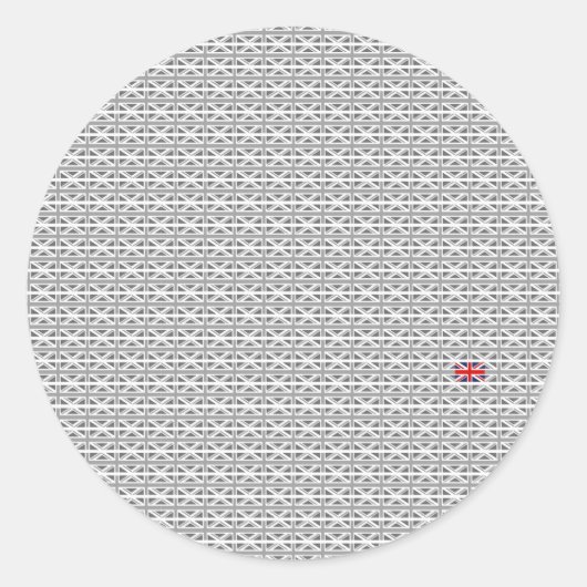 ユニオンジャック – 統一された王国 ラウンドシール (正面)