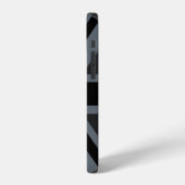 ユニオンジャック 薄い青い線 iPhoneケース (左側面)