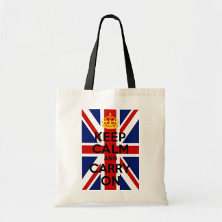 ユニオンジャックKeep Calm and Carry Onバッグ トートバッグ