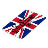 ユニオンジャックKeep Calm and Carry On マグネット (左側)