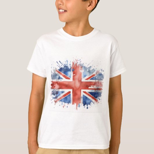 ユニオンジャックTシャツ少年 Tシャツ (正面)