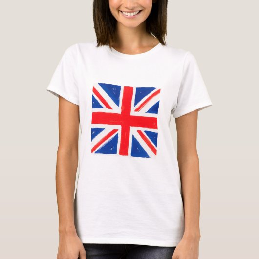 ユニオンジャックTシャツ 女性用 Tシャツ (正面)