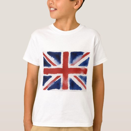 ユニオンジャックTシャツ 少年 Tシャツ (正面)