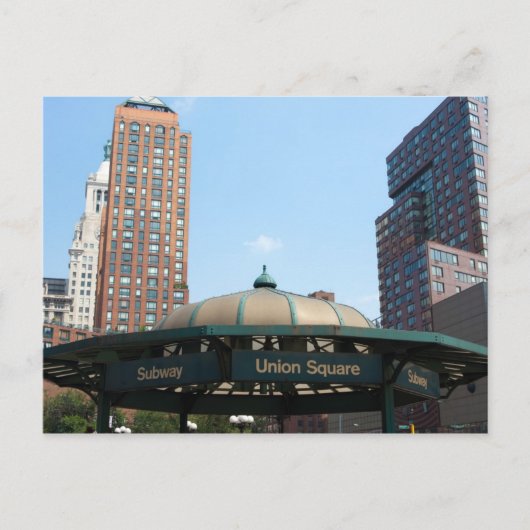 ユニオンスクウェア地下鉄NYC ポストカード (正面)