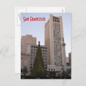 ユニオンスクエアクリスマス – サンフランシスコ シーズンポストカード (正面/裏面)