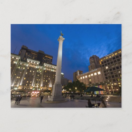 ユニオンスクエアダウンタウンサンフランシスコ ポストカード (正面)