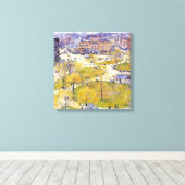 ユニオンスクエア春バイフレデリックチルドハッサム キャンバスプリント (インサイチュ (ウッドフロア))