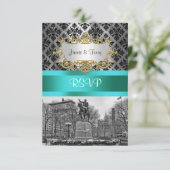 ユニオンスクエアNYCブラックダマスク212 RSVP 1 (スタンド正面)