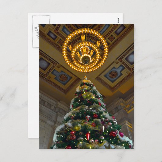 ユニオンステーションクリスマスツリーカンザスシティ（ミズーリ） シーズンポストカード (正面/裏面)