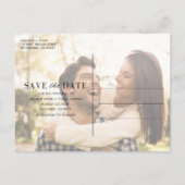 ユニオンステーションシカゴウェディング日付を保存 案内ポストカード (裏面)