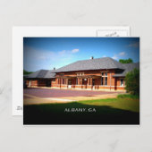 ユニオンステーション – アルバニー，ジョージア ポストカード (正面/裏面)