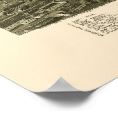 ユニオンタウンPAパノラママップ – 1897 ポスター (角)