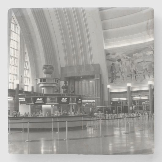 ユニオンターミナルロタンダ – シンシナチ ストーンコースター (正面)