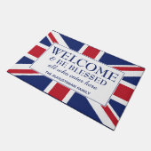 ユニオンパーソナライズされたジャックへようこそ ドアマット (アングル)