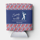 ユニオンパーソナライズされたジャックゴルフ 缶クーラー (裏面)