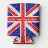 ユニオンパーソナライズされたジャック国旗のデザイン 缶クーラー (正面)