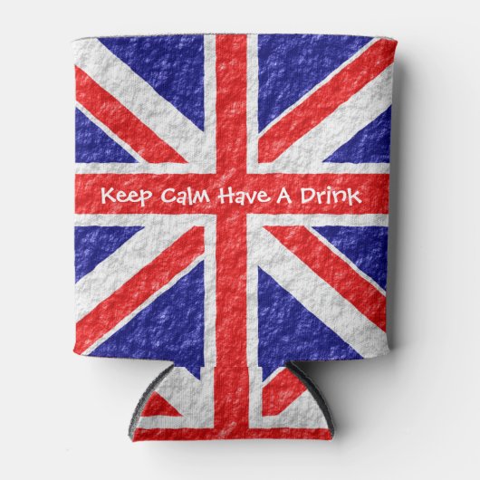 ユニオンパーソナライズされたジャック国旗のデザイン 缶クーラー (正面)