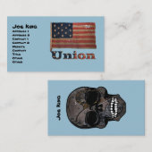 ユニオンフラッグスチームパンクスカル 名刺 (正面/裏面)