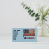 ユニオンフラッグスチームパンクスカル 名刺 (スタンド正面)