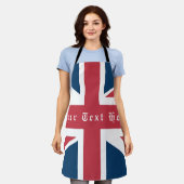 ユニオンフラッグ イギリス国旗 エプロン (着用した状態)