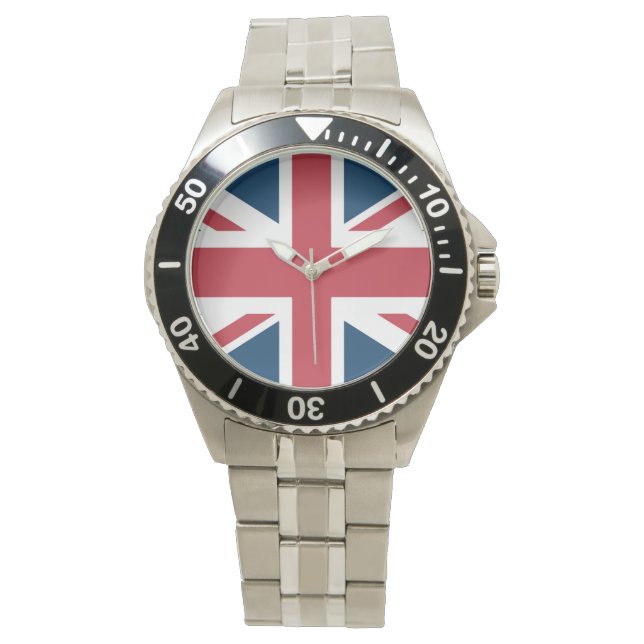 ユニオンフラッグ イギリス国旗 腕時計 (正面)