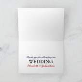 ユニオンフラッグ イギリス ウェディング サンクス サンキューカード (内部)