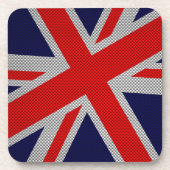 ユニオンモダンジャックオンカーボン繊維スタイルプリント コースター (正面)