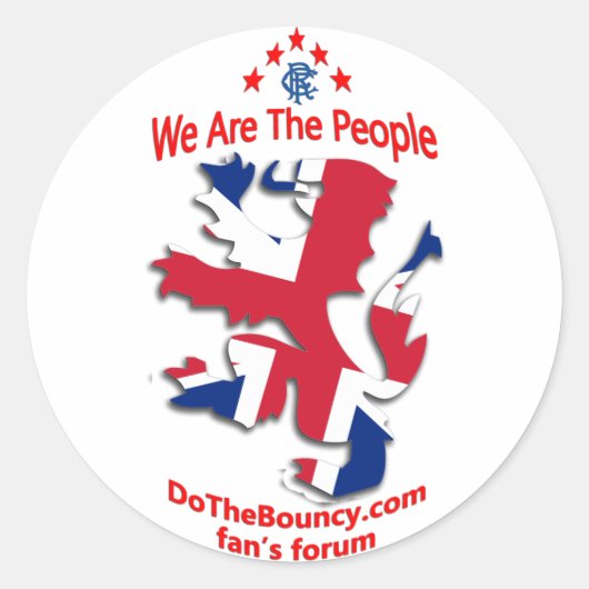 ユニオンライオンWATPレンジャーズのシール ラウンドシール (正面)