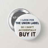 ユニオンラベル 缶バッジ (正面&裏面)
