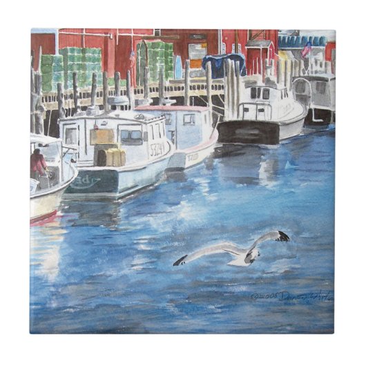 ユニオンワーフポートランドメーンウォーターカラー タイル (正面)