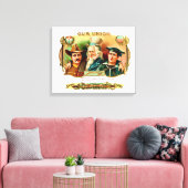 ユニオンヴィンテージシガーボックスラベル キャンバスプリント (インサイチュ (リビング))