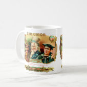 ユニオンヴィンテージシガーボックスラベル コーヒーマグカップ (正面左)