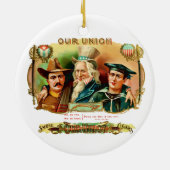 ユニオンヴィンテージシガーボックスラベル セラミックオーナメント (裏面)