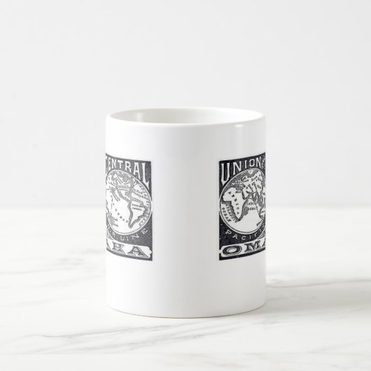 ユニオン中央太平洋ヴィンテージ鉄道ロゴマググ コーヒーマグカップ (中央)
