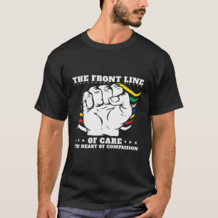 ユニオン労働者 アメリカのレスキュー隊員 フラッグ レイバーデー Tシャツ