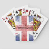 ユニオン動揺してジャックデザイン。カスタマイズ文字 トランプ (裏面)